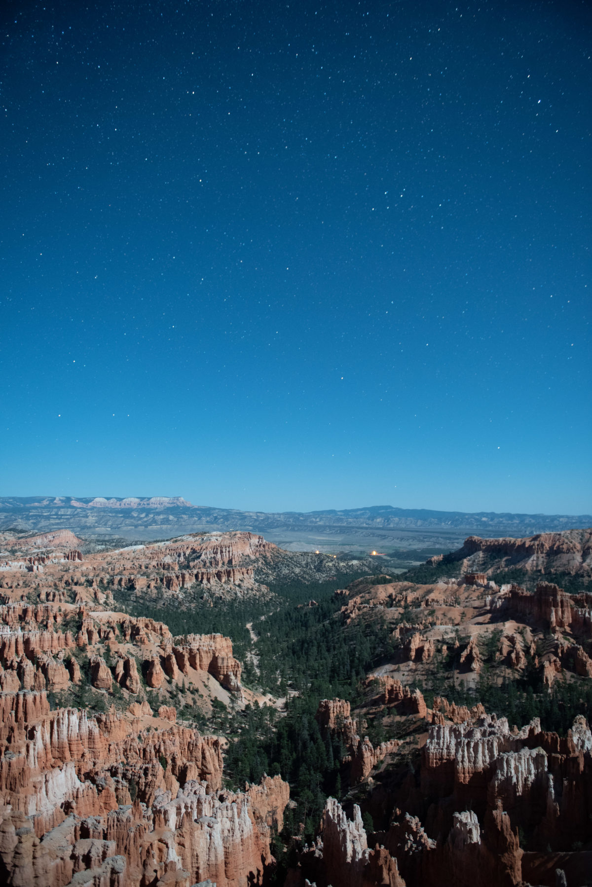 Bryce Canyon by Moonlight, Long Exposure